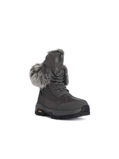Ugg 'adirondack Xxv Chalet' Charcoal Leather Boots In Gray