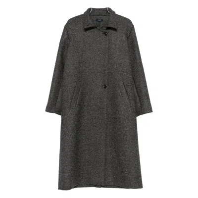Soeur Germain Long Grey Wool Coat In Gray