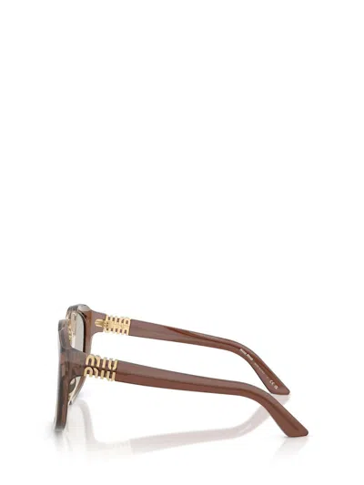 Miu Miu Eyewear Sunglasses In Brown
