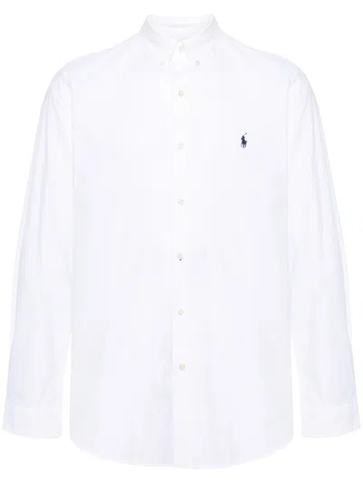 Polo Ralph Lauren Slim Fit Striped Shirt In White