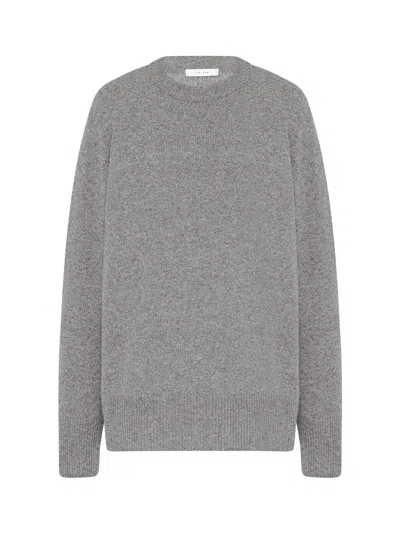 The Row Sibem Wool And Cashmere Top In Gray