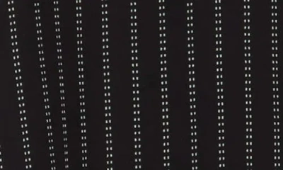 Max Studio Circle Stripe Long Sleeve Button-up Shirt In Black