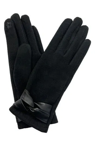 Marcus Adler Jersey Touchscreen Gloves In Black