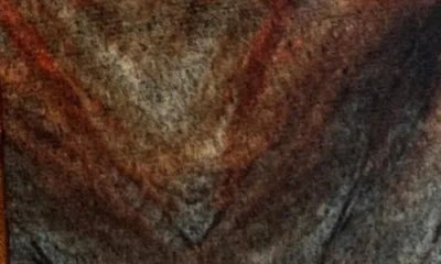 Marcus Adler Abstract Jersey Touchscreen Gloves In Brown