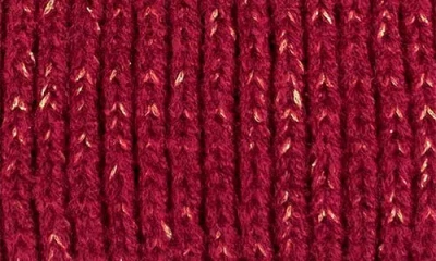 Marcus Adler Metallic Beanie In Burgundy