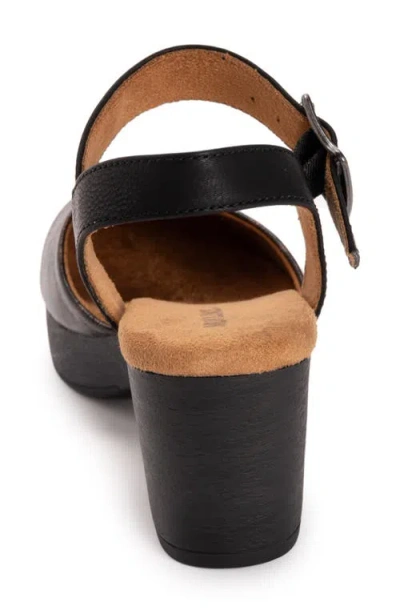 Muk Luks Merritt Strap Shoe Womens Round Closed Toe Cone Heel Pumps In Brown