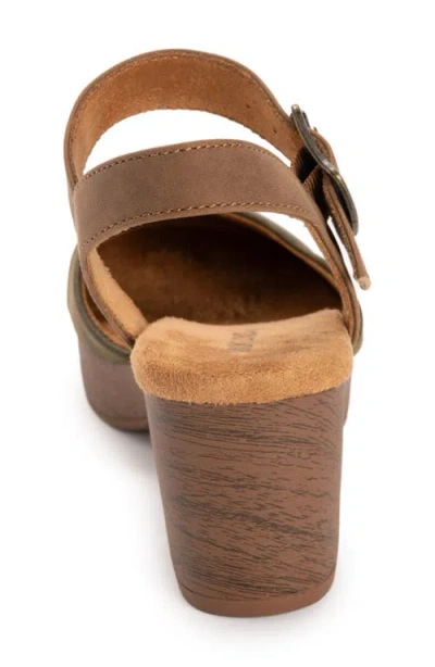 Muk Luks Merritt Strap Shoe Womens Round Closed Toe Cone Heel Pumps In Green