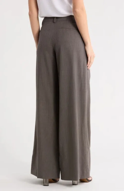 Twp Didi Stretch Wool Wide Leg Pants In Gray