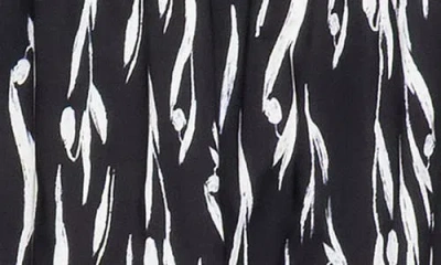 Melloday Poplin Tiered Long Sleeve Midi Dress In White