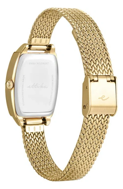 Ettika Timeless Texture Watch In Gold
