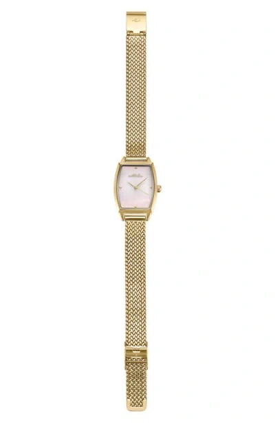 Ettika Timeless Texture Watch In Gold