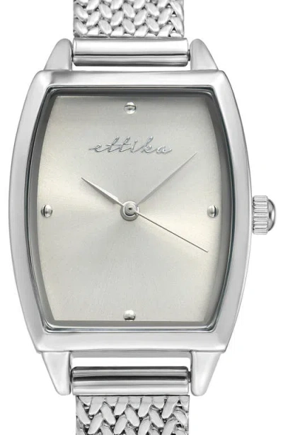 Ettika Timeless Texture Watch In Metallic