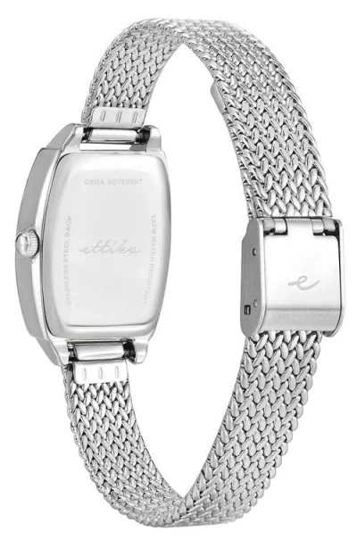 Ettika Timeless Texture Watch In Metallic