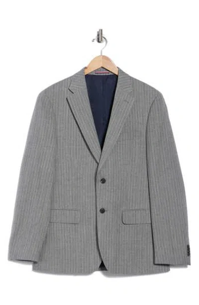 Tommy Hilfiger Pinstripe Wool Two-button Sport Coat In Gray