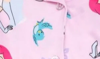 Ame Big Girls Disney Princess Notch Collar Pajama Set In Multi
