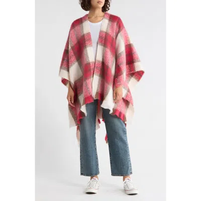 Steve Madden Plaid Topper In Multi