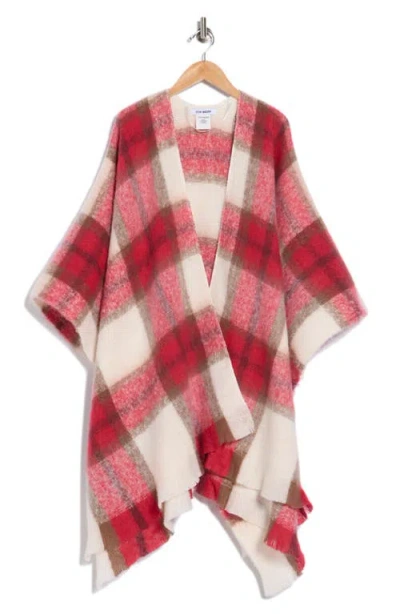 Steve Madden Plaid Topper In Multi