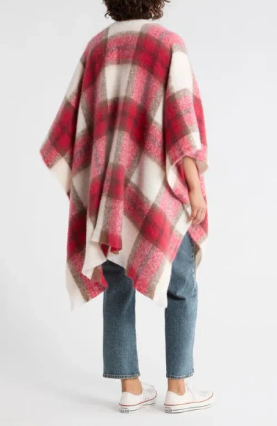 Steve Madden Plaid Topper In Multi