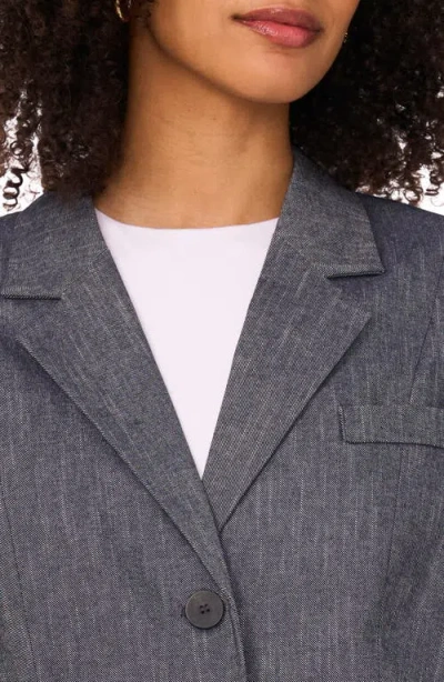 Halogen ® Two Button Cotton Blazer In Black