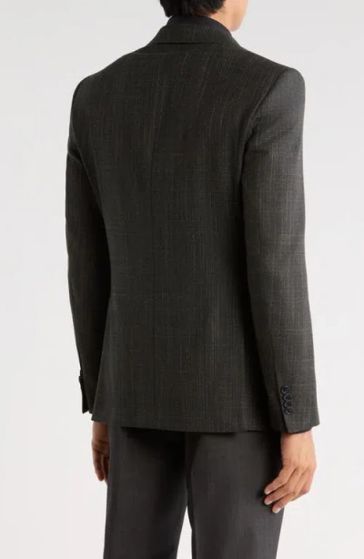John Varvatos Star Usa Plaid Knit Sport Coat In Black