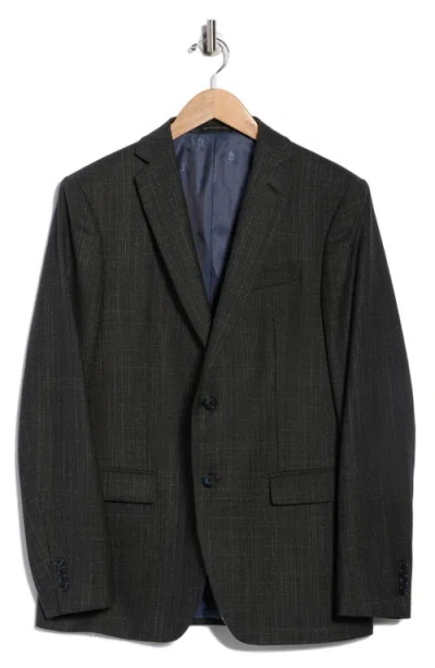 John Varvatos Star Usa Plaid Knit Sport Coat In Black