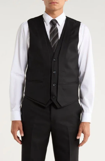 Zegarie Black Mélange 3-piece Suit In Blue