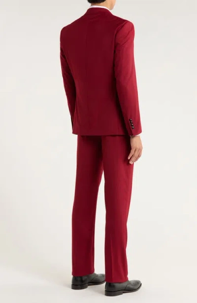 Zegarie Stretch 3-piece Suit In Red