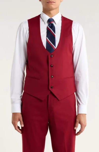 Zegarie Stretch 3-piece Suit In Red