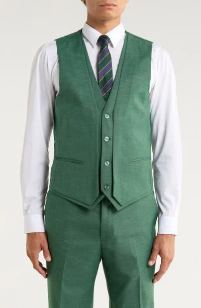 Zegarie Green Mélange 3-piece Suit In Green