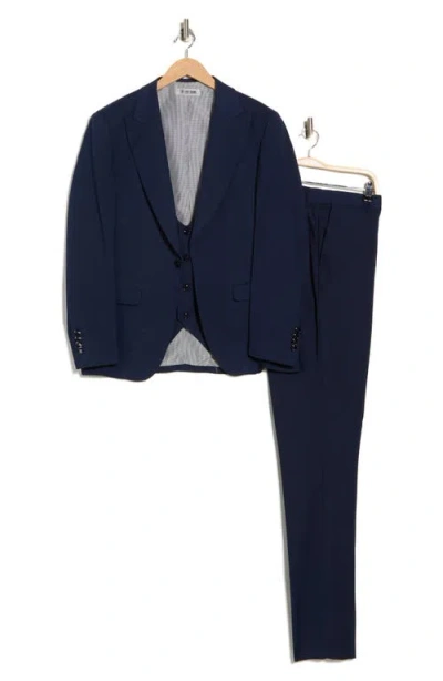 Zegarie Stretch 3-piece Suit In Blue