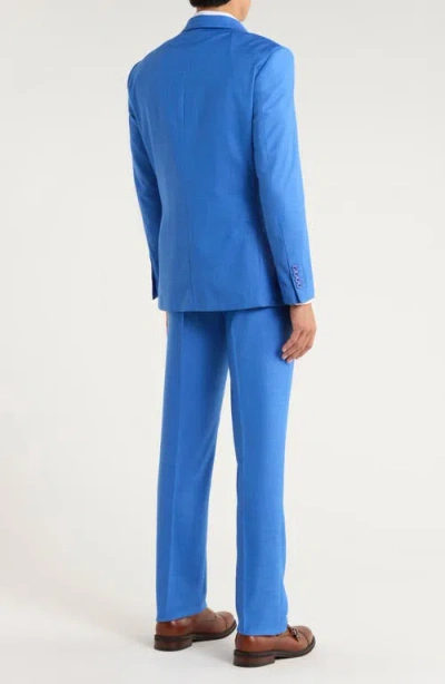 Zegarie Blue Pastel Mélange 3-piece Suit In Blue