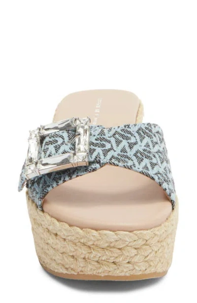 Stuart Weitzman June 75 Wedge Slide Sandal In Multi