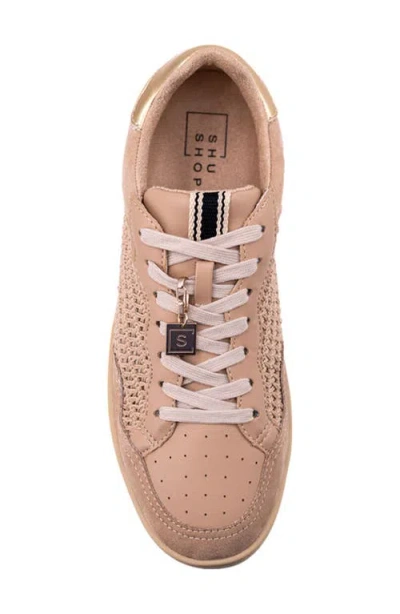 Shushop Roma Genuine Calf Hair Sneaker In Brown