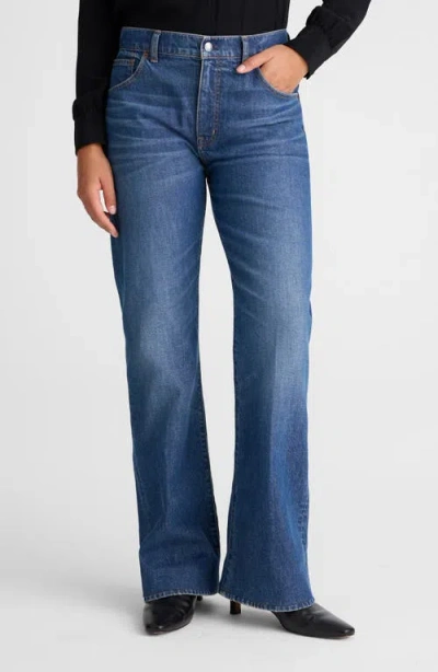 Madewell Relaxed Fit Bootcut Jeans In Blue