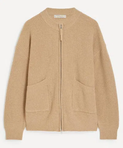 Frizmworks Mens Wool Deck Zip Up Cardigan In Neutral