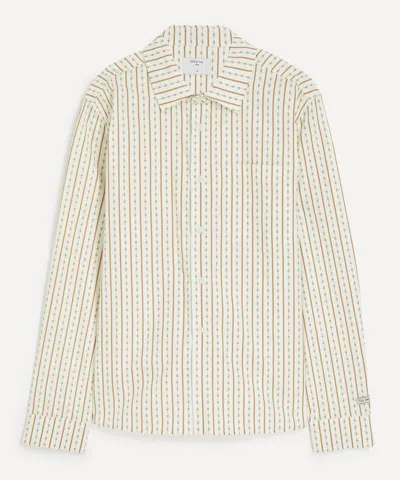 Percival Mens Binding Oversized Pearce Shirt In Neutral