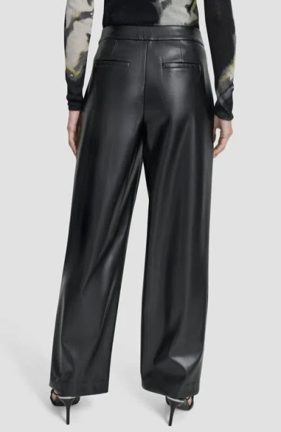 Dkny Women's Wide Leg Pleat Front Pant In Black