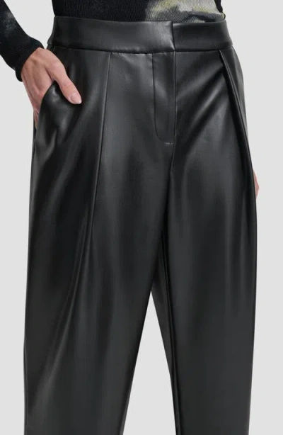 Dkny Women's Wide Leg Pleat Front Pant In Black