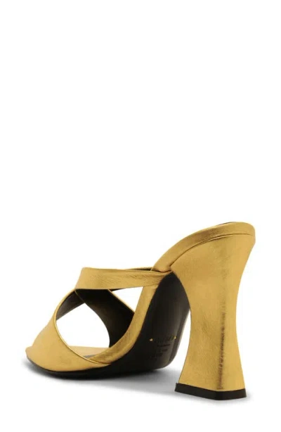 Schutz Glenda Mule Heel In Gold, Women's At Urban Outfitters In Gold