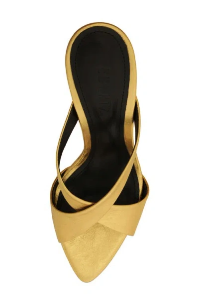 Schutz Glenda Mule Heel In Gold, Women's At Urban Outfitters In Gold