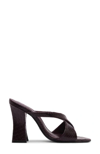 Schutz Glenda Mule Heel In Dark Plum, Women's At Urban Outfitters In Purple