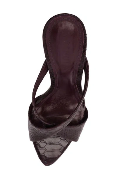 Schutz Glenda Mule Heel In Dark Plum, Women's At Urban Outfitters In Purple