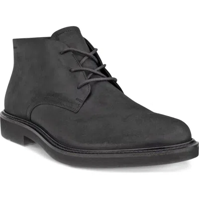 Ecco Metropole London Waterproof Suede Chukka Boot In Black