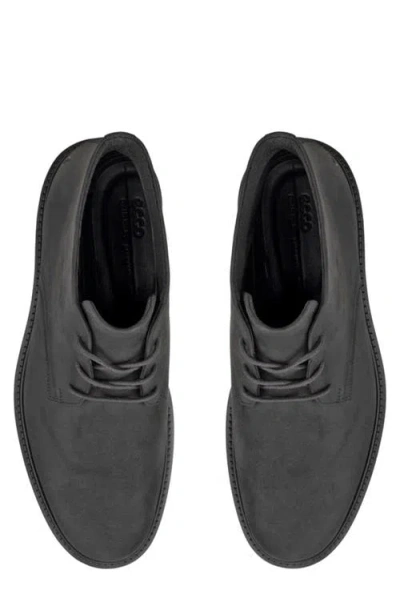 Ecco Metropole London Waterproof Suede Chukka Boot In Black