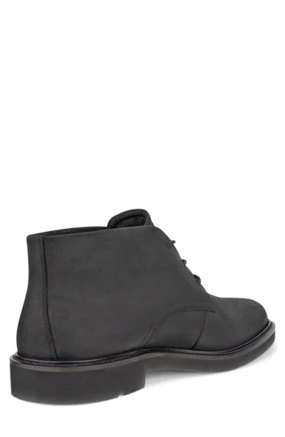 Ecco Metropole London Waterproof Suede Chukka Boot In Black