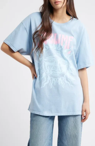 Merch Traffic Sublime Classic Logo Cotton Graphic T-shirt In Blue