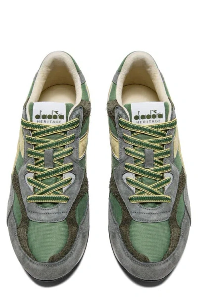 Diadora Equipe Revenge Used Sneaker In Green