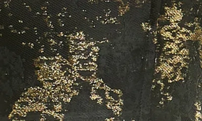 Socialite Metallic Strapless Gown In Multi