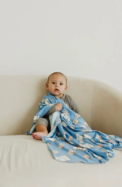 Copper Pearl Boone Swaddle Blanket In Blue