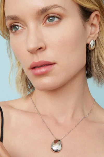 Oradina Sterling Silver Reflection Studs In Silver